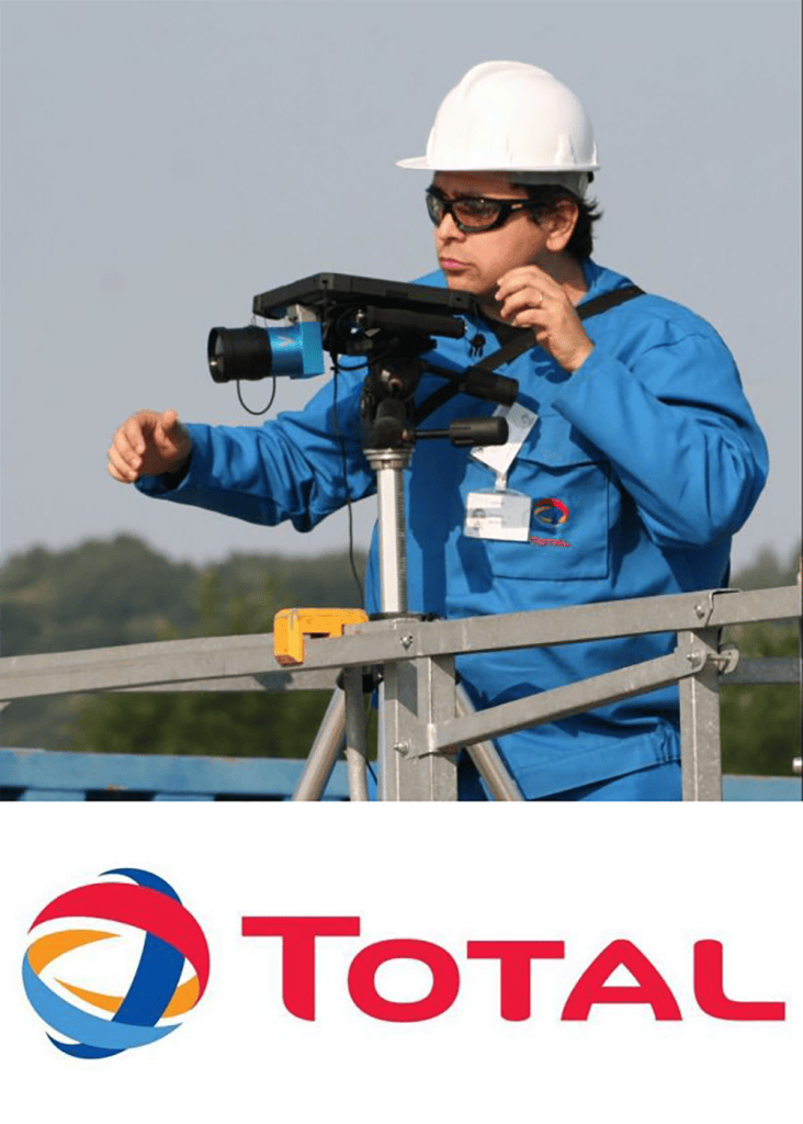 SENSIA performs precise fugitive emissions tests at TOTAL facilities.