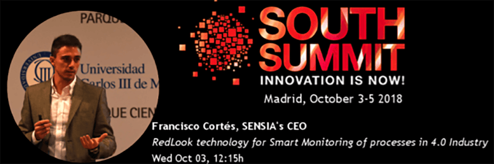 CEO Francisco Cortés speaking at South Summit Madrid 2018.