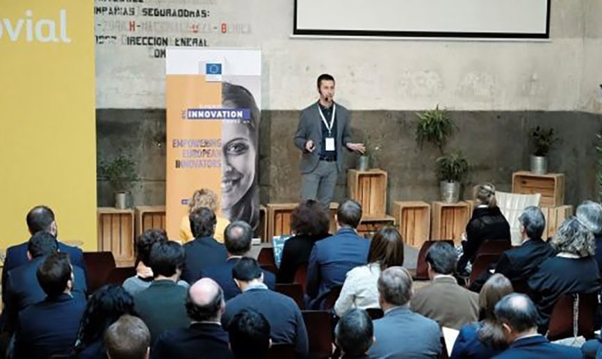 SENSIA presentation during Ferrovial meeting in Madrid, showcasing innovative solutions.