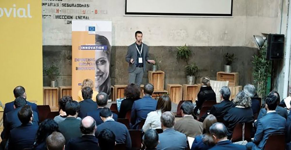 SENSIA team meeting with Ferrovial representatives in Madrid for innovative infrastructure solutions.