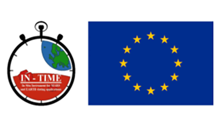European Union flag and IN-TIME project logo representing industry innovation.